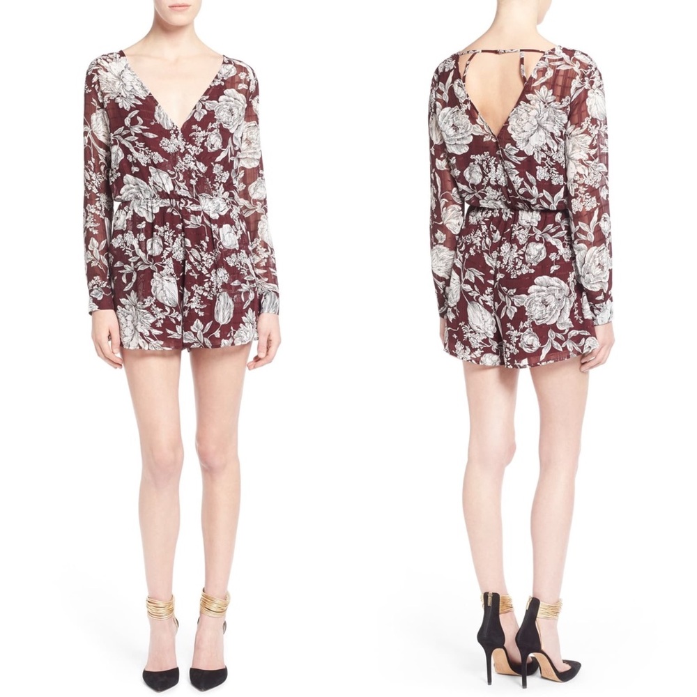 ASTR Surplice Back Romper